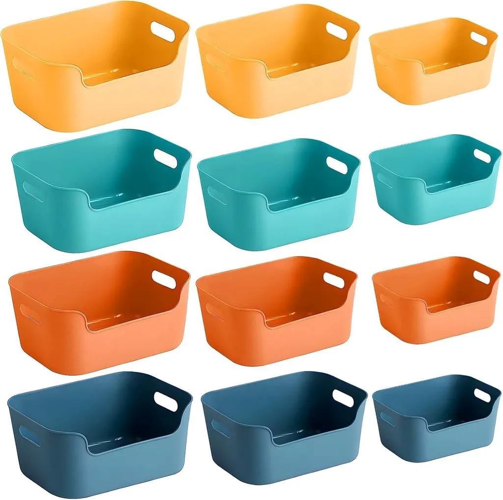 Paniers de rangement empilables pour organiser tiroir et dressing