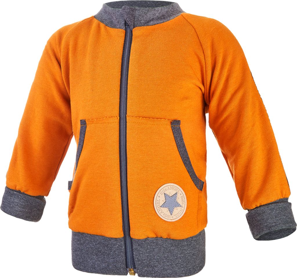 Kinder Zip Up Sweatjacke Outlast - Honigfarbe, 104
