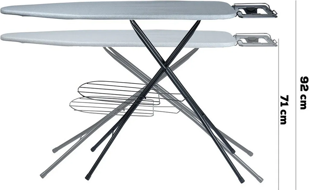 Table à repasser confort compacte T70 blanche avec repose-fer - 10