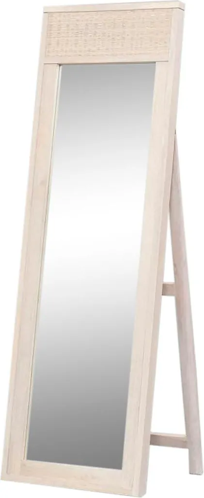 Miroir sur pied bois manguier 175cm : agrandissez votre petit espace