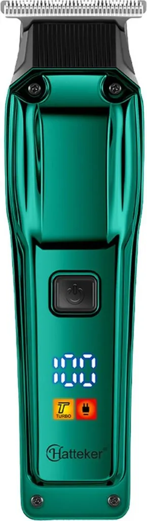 INF Tagliacapelli Professionale Verde - Trimmer USB con Display LCD - 3
