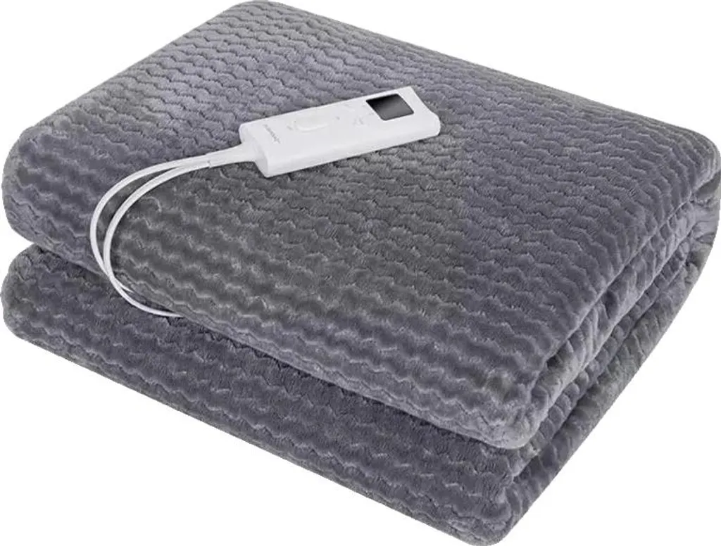 Solution Douceur : Couverture Chauffante 9 Niveaux Sûre Grise ETB1316TF-86