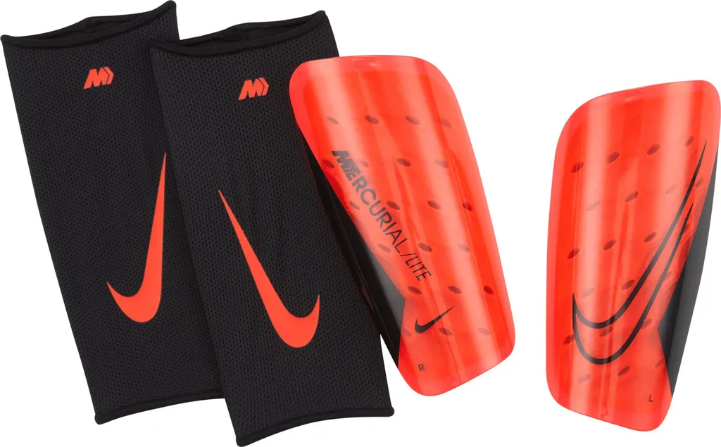 Protège-tibias Nike Mercurial Lite DN3611-635 Rouge Taille L Confort