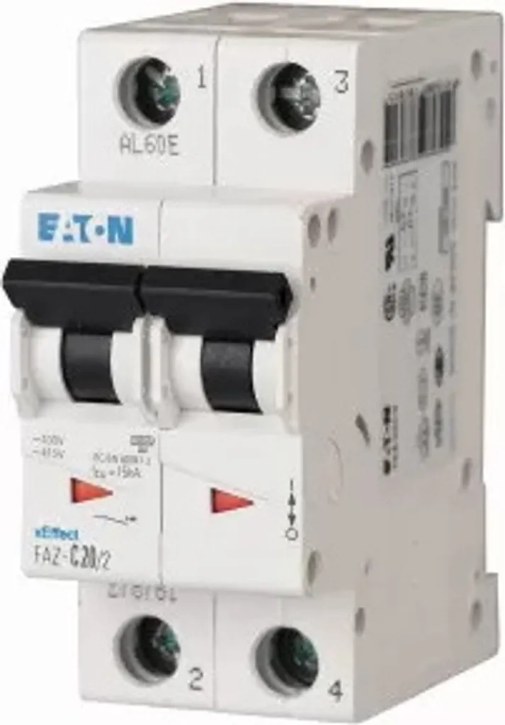Disjoncteur Eaton FAZ-S6/2 courbe S haute sélectivité bipolaire