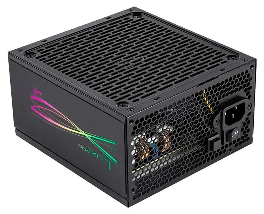 Alimentation 550W 80+ Bronze Aerocool LUXPRO RGB550M à Éclairage ARGB Personnalisé