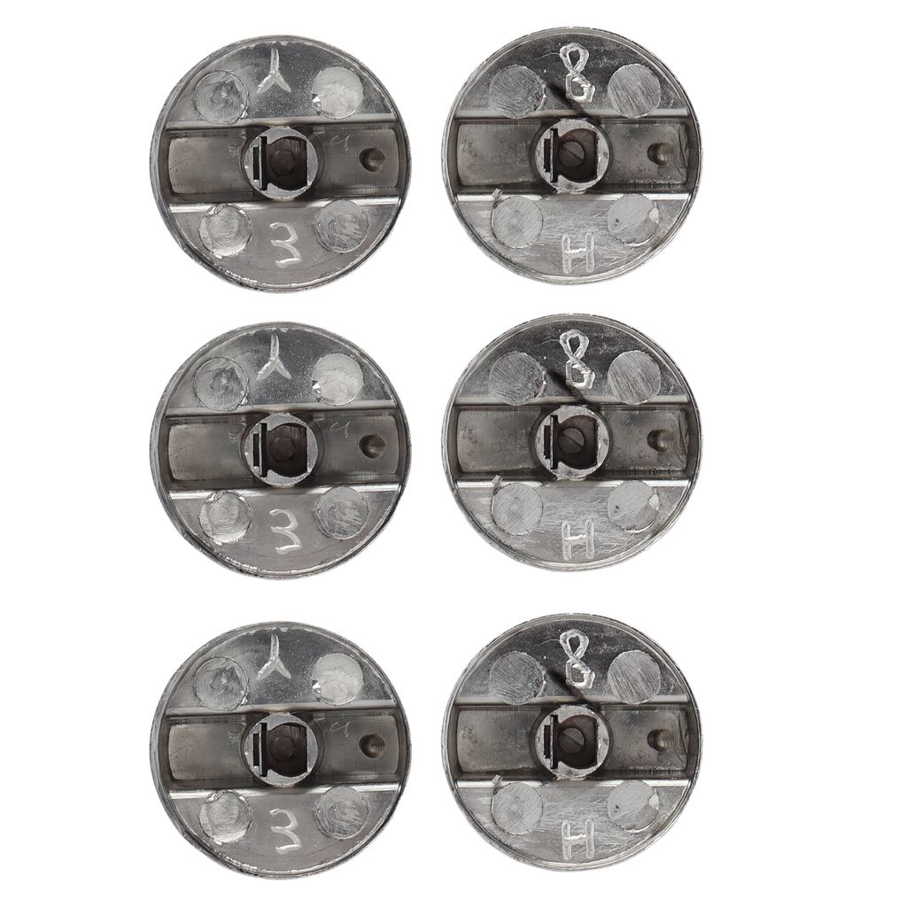 6 sztuk pokręteł obrotowych 8 mm ze stopu cynku jako Zdjęcie produktu 