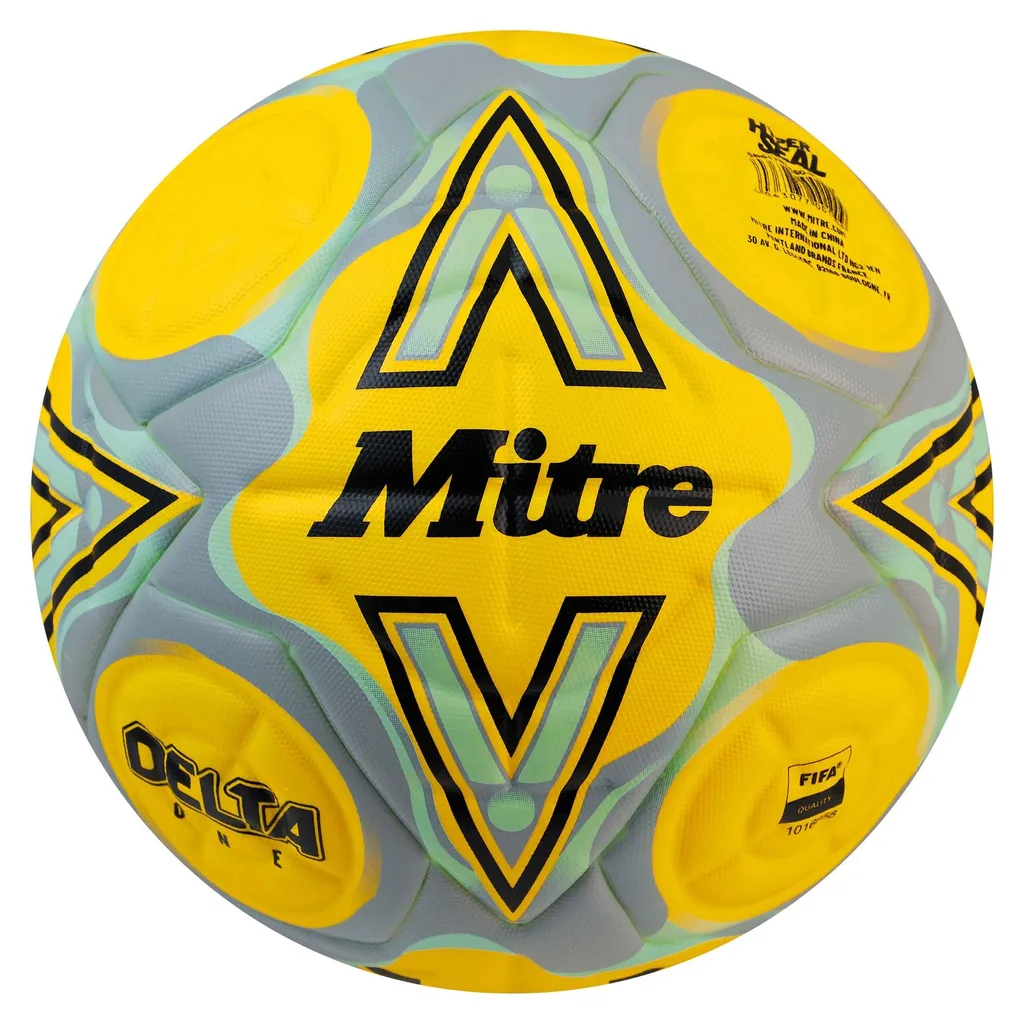 Ballon de Football Mitre Delta One Blanc et Bleu pour Entraînement Club