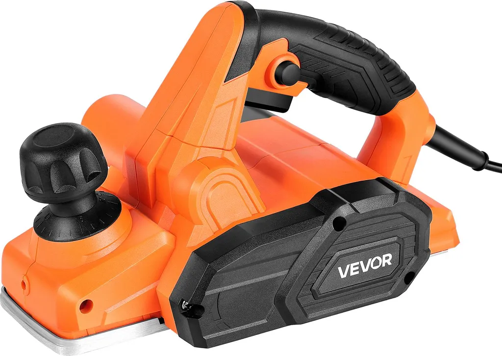 Raboteuse manuelle filaire 650W avec guide de coupe pour bricolage