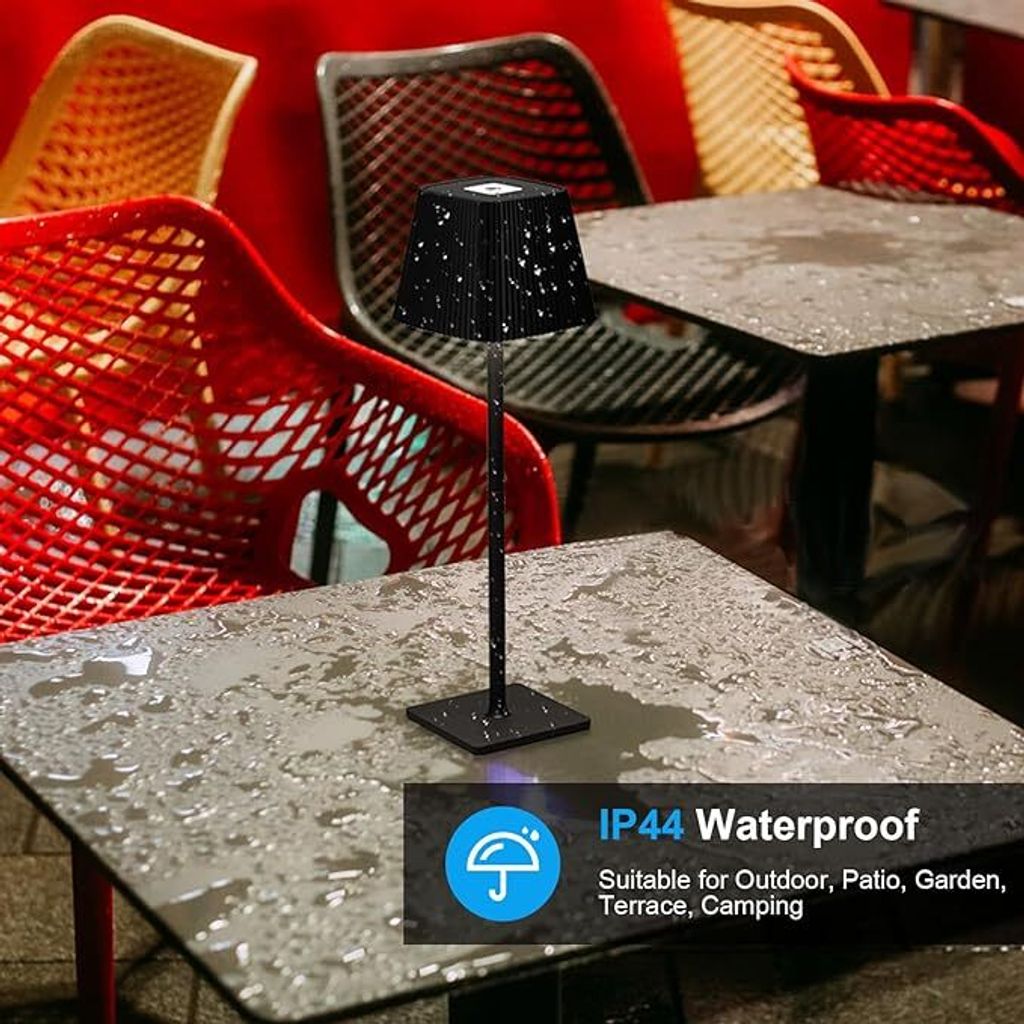 Tischlampe Kabellos, LED Tischleuchte, Dimmbar Touch Akku Produktbild 3