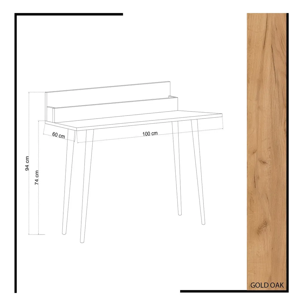 Table de salon Skye Decor Rammi chêne idéale pour grands espaces 100cm