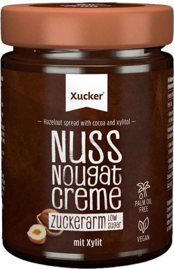 Xucker Nuss-Nougat Creme, zuckerarme Creme mit Xylit, 300g Produktbild 