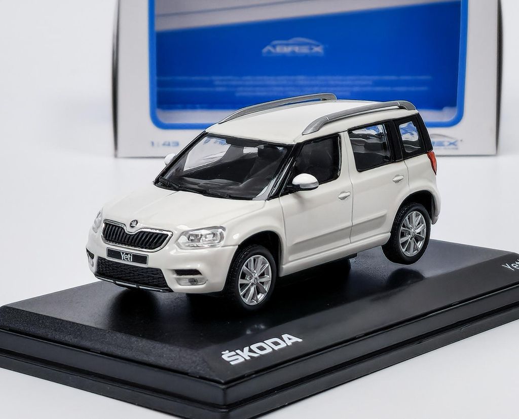 Abrex ABR143AB-031E - 1/43 Skoda Yeti FL, weiss, 2013 - Neu