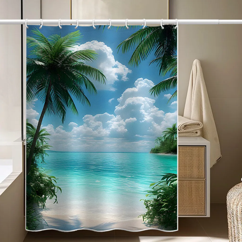 Tenda Doccia 200x180cm Antimuffa Impermeabile | Divisorio Decorativo Bagno