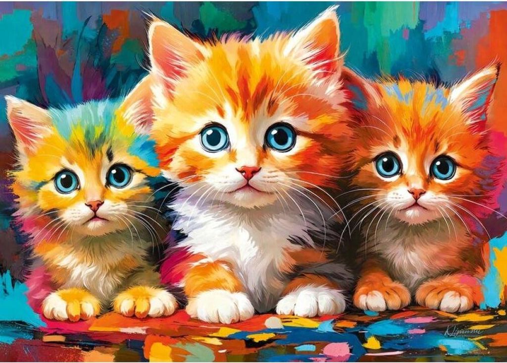 CHERRY PAZZI Puzzle Drei Mä nnliche Herzen 500 Puppen