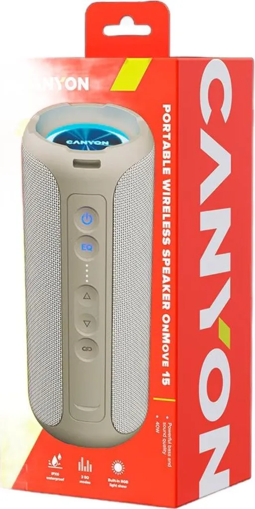 Canyon OnMove 15 Grigio - Speaker Bluetooth con Microfono per Call - 7