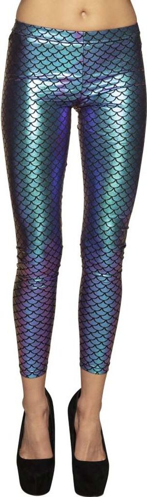 Meerjungfrau Leggings blau Größe: M