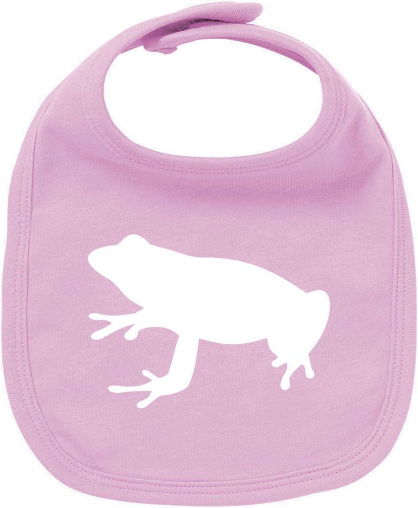 Huuraa Unisex Babylatz Frosch Kröte Silhouette Geschenk Babypink Baumwolle Frosch Kröte Mitbringsel