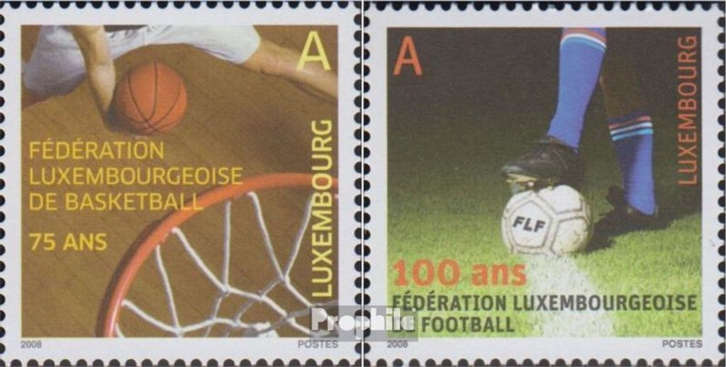 Briefmarken Luxemburg 2008 Mi 1779-1780 (kompl.Ausg.) postfrisch Sportverbände