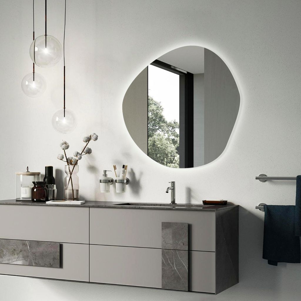 Decormat LED zrkadlo - podsvietené nepravidelné nástenné Obrázok produktu 2