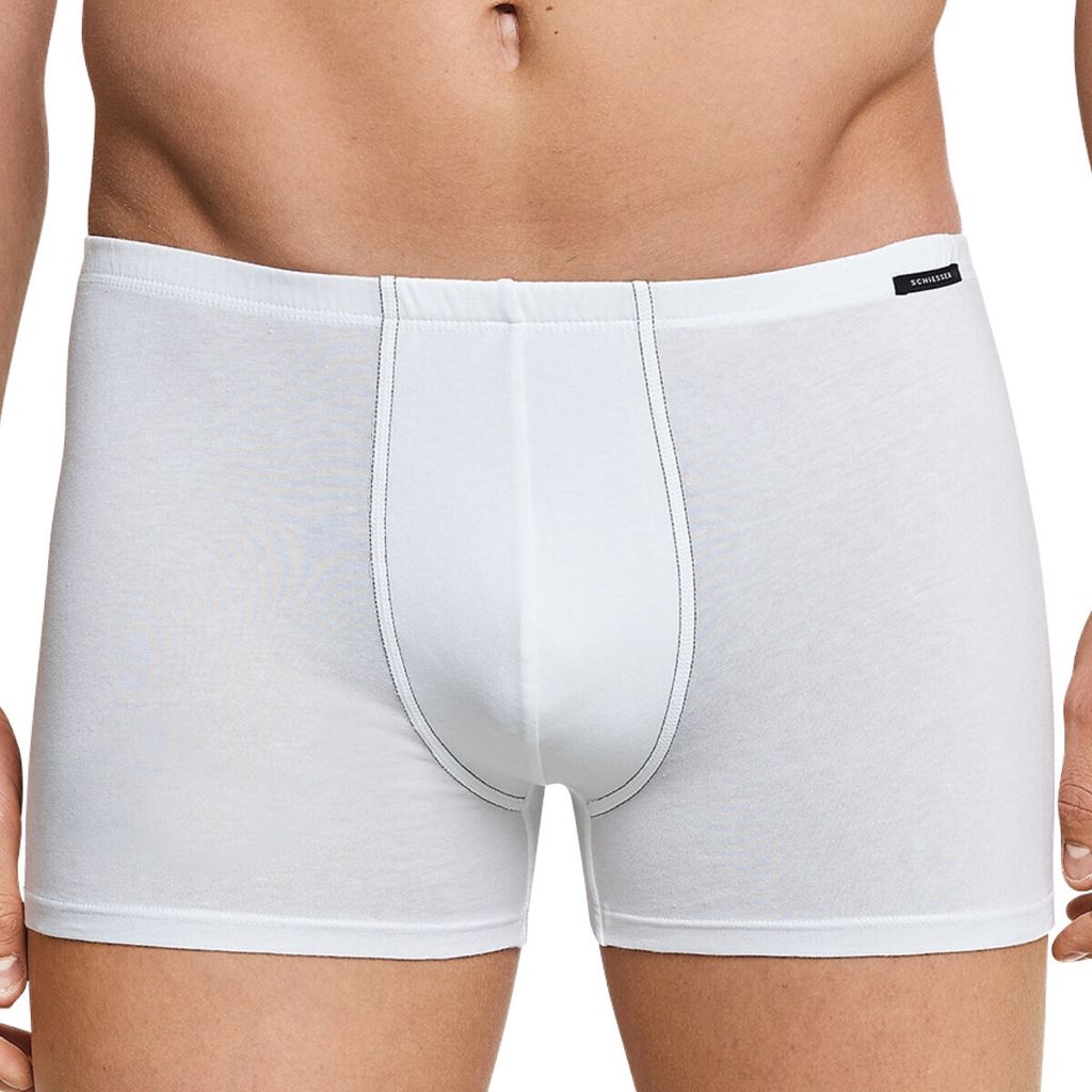 Schiesser Herren 2 er Pack Shorts Gr. 8  weiss Produktbild 
