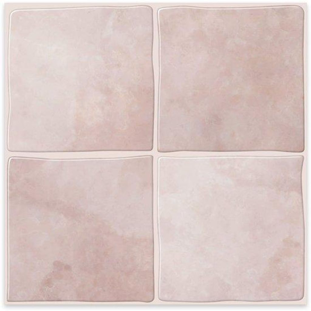 24Supply Klebefliesen – 10 Stück – Glänzend – Rosa – 25,4 x Produktbild 