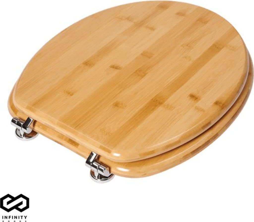 Infinity Goods Bamboe WC Bril Emmy - Toiletbril Met Deksel Produktbild 