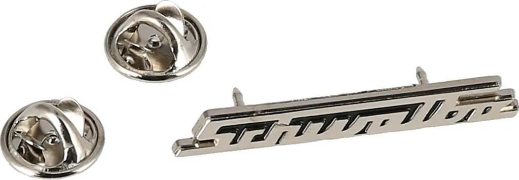 Logo Simson Swallow Pin 38mm Nero Argento - Ricambio per Schwalbe