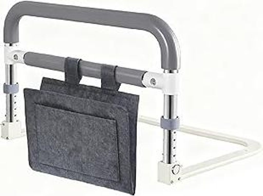 NJUN Aufstehhilfe Bett für Senioren,Bettgitter Rausfallschutz Erwachsene,Rausfallschutz Bett Klappbar,Bettgriff Aufstehhilfe,Verstellbare HöHe, F...