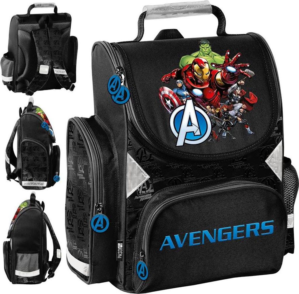 PASO Schulranzen für Jungen 1.-3. Klasse Avengers Produktbild 