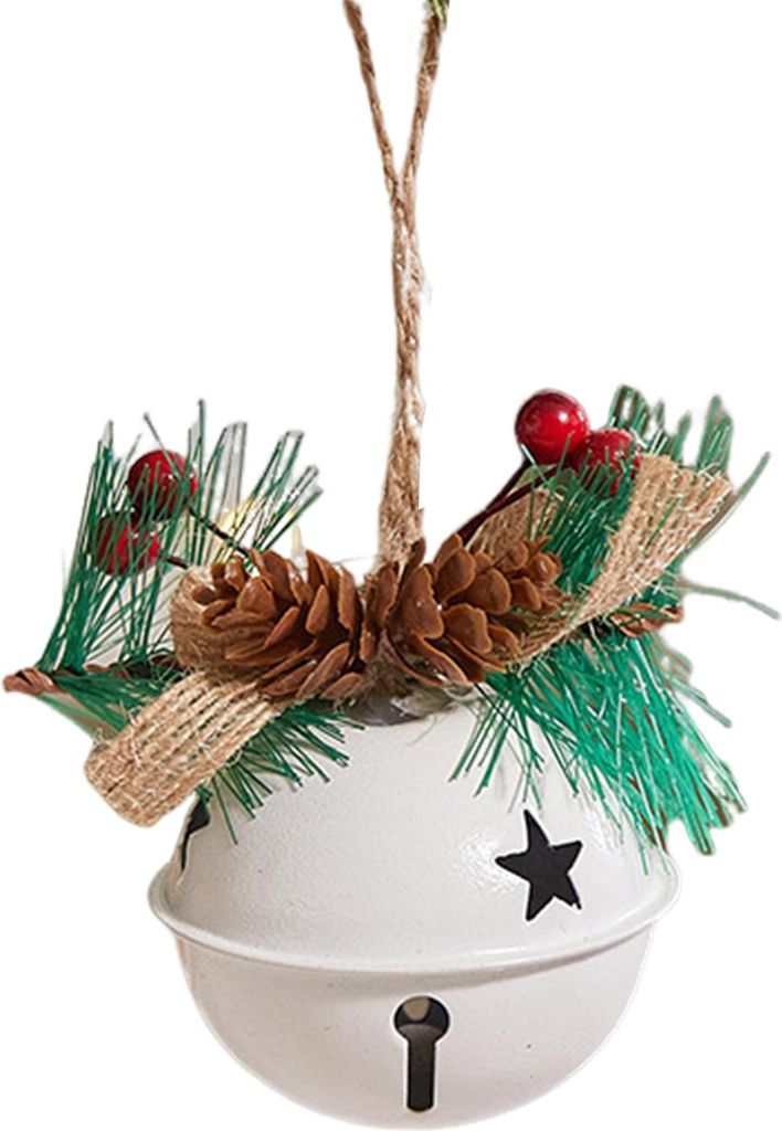 1/4Pcs Weihnachtsglocken Einfache Installation Lanyard Design Tannenzapfenform Weihnachtsglocken Türen Windows Baum Nachbildung
