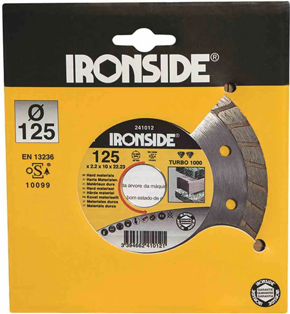 Disque diamanté Turbo 1000 de 115mm avec segment de 10mm pour coupe nette