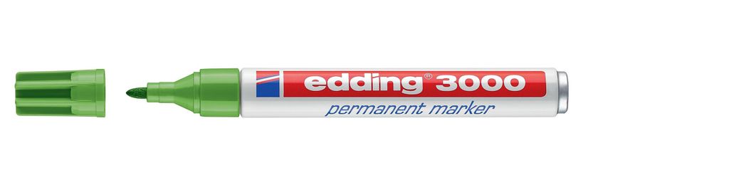 Edding 3000 Permanent Marker Light Green, Grün Produktbild 
