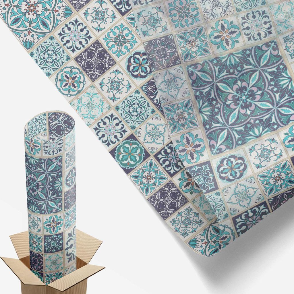 Sichtschutzfolie – 146x100 cm – Buntglas / Stained-Glass Design – blickdicht & dekorativ – selbstklebende Glasdekorfolie – UV-Schutz, ein...