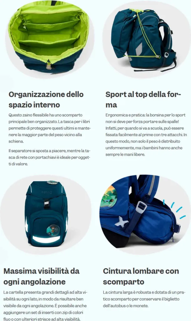 Sac à dos Ergobag Prime Rambazambear Vert en Polyester Recyclé 20L