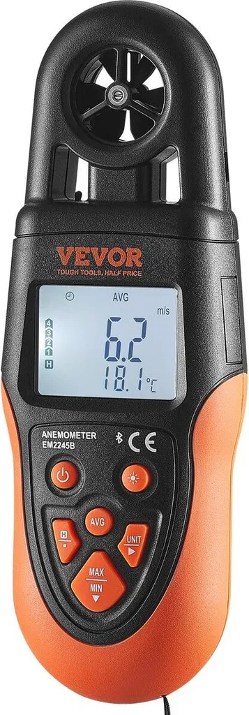 Anémomètre pour drone et surf : mesure vitesse du vent et débit d'air