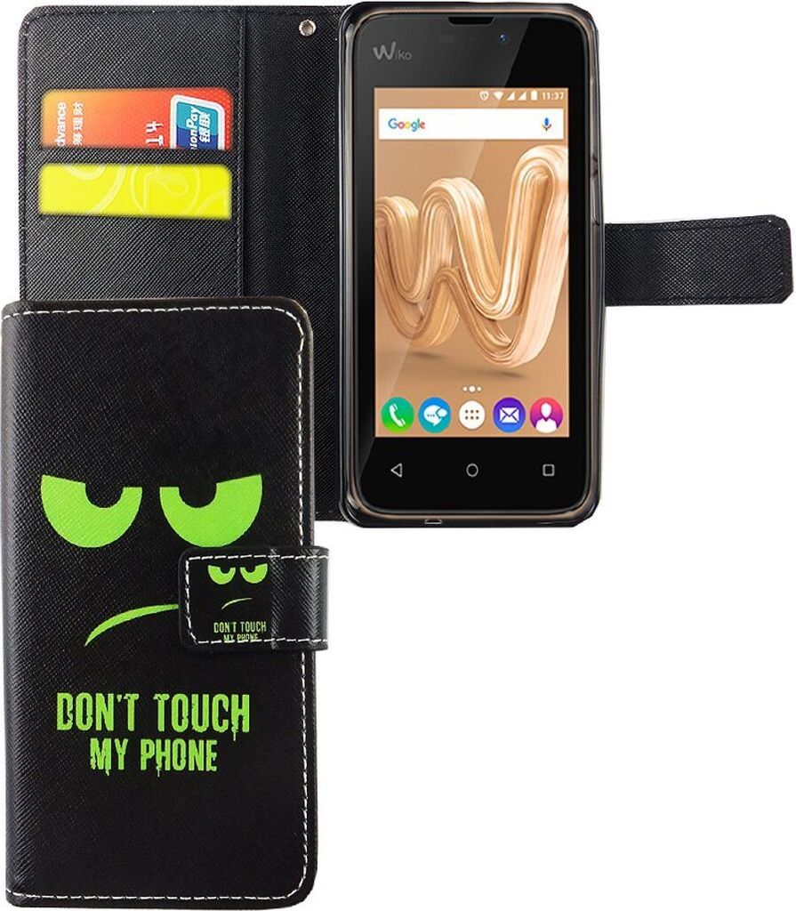 Handyhülle Tasche für Handy Wiko Lenny 3 Max Dont Touch My Phone Grün
