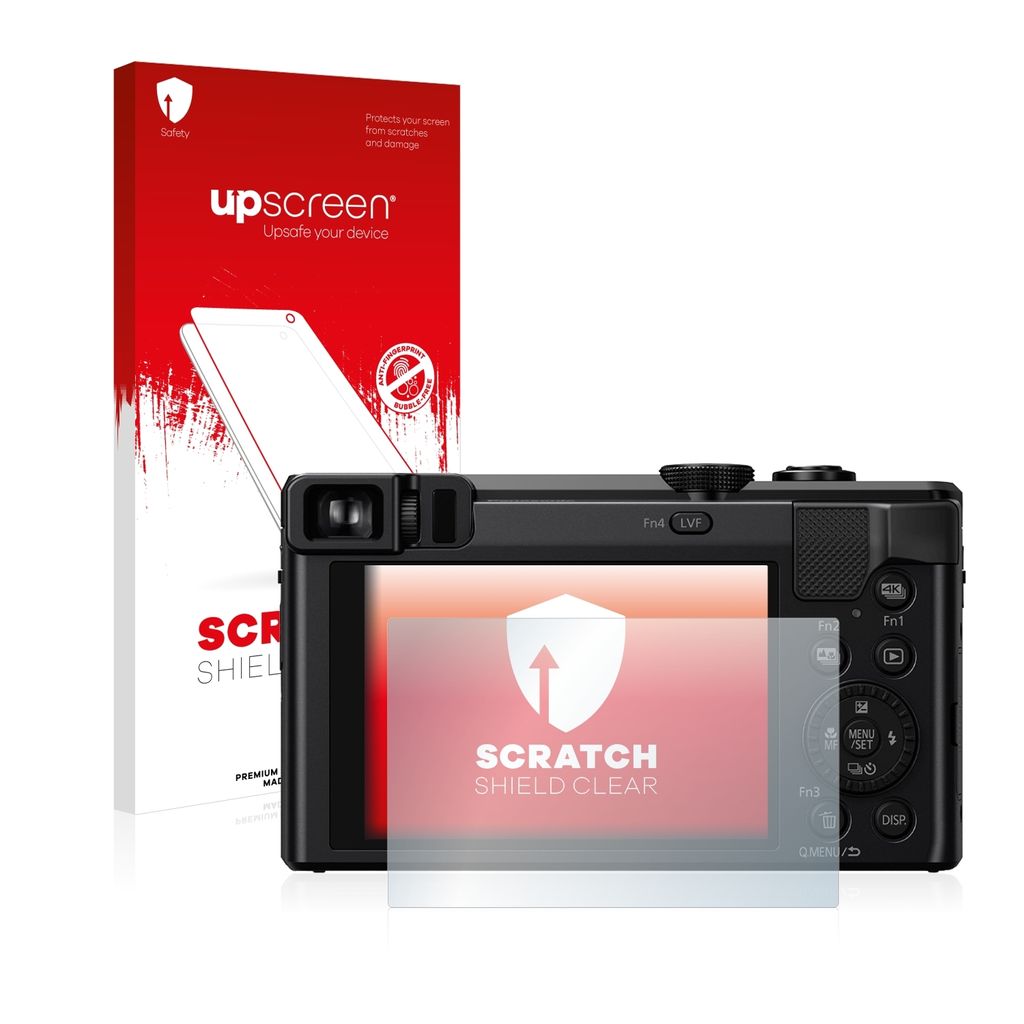 upscreen Schutzfolie für Panasonic Lumix DMC-TZ81 Displayschutz Displayschutzfolie Folie Klar Transparent