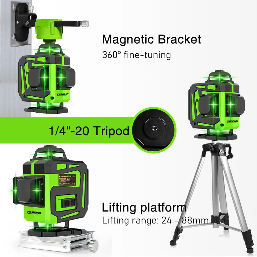 Niveau laser vert IE16CD à 16 lignes avec télécommande de précision - 5