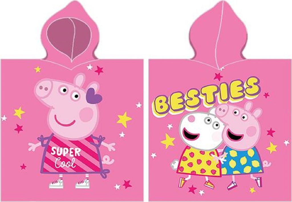 Poncho, Badehandtuch mit Kapuze -PEPPA PIG