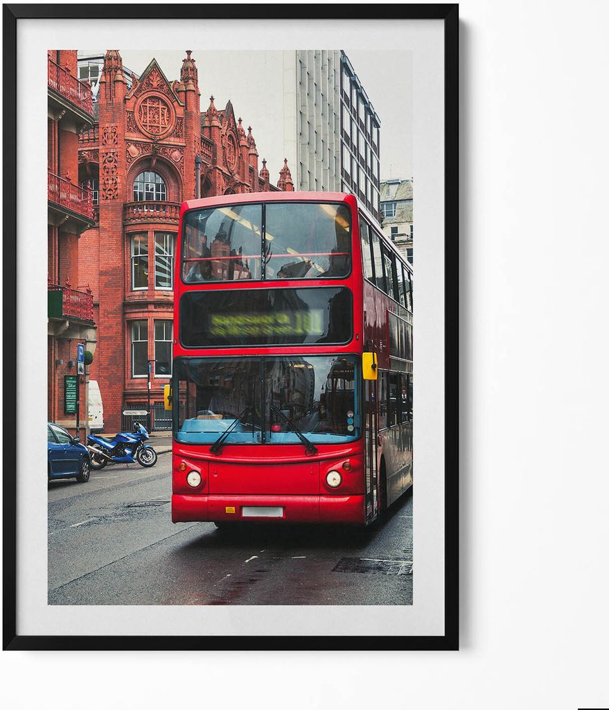 Bus in Birmingham Vereinigtes Königreich– Wandbild mit Produktbild 
