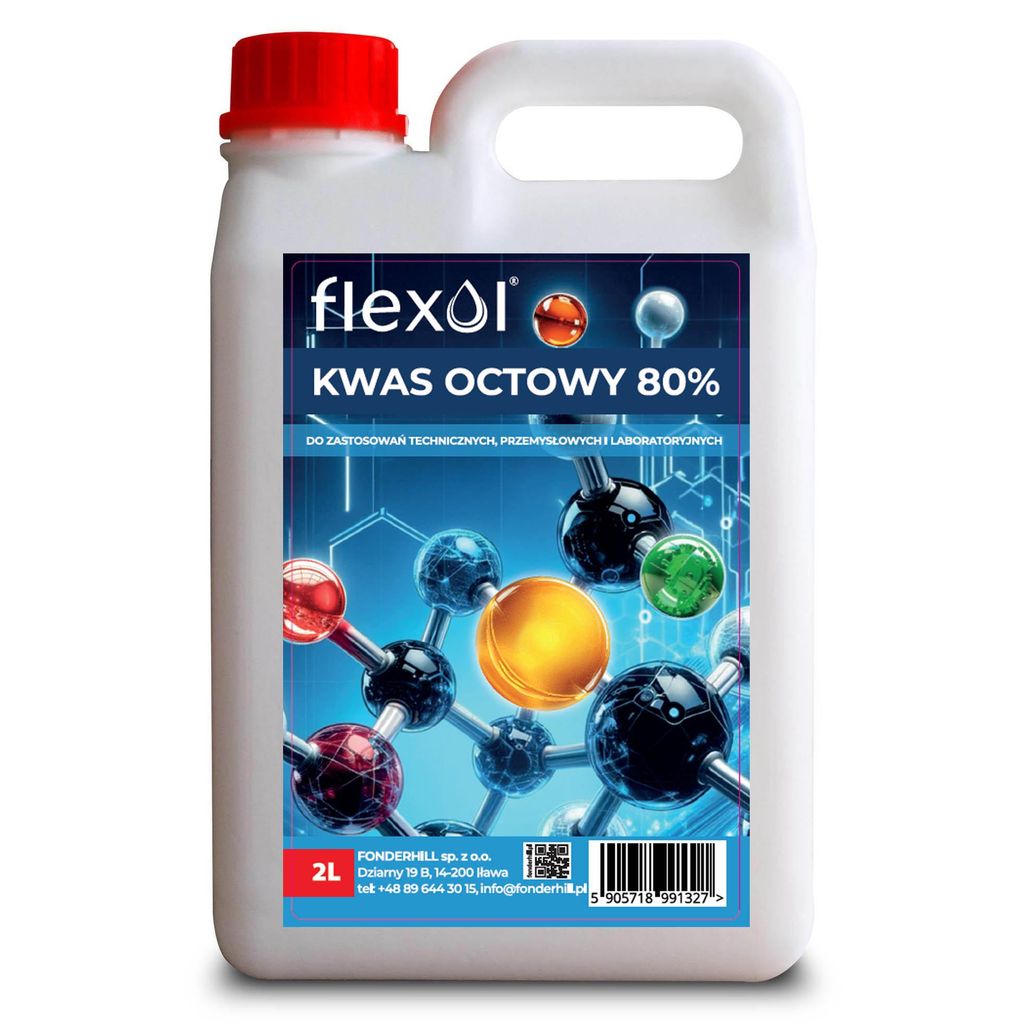 Azijnzuur 80% | 2 liter | Flexol | Universeel | Productafbeelding 