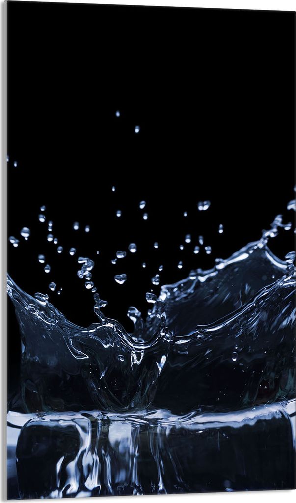 Glasschneidebrett 30x52 Wasser