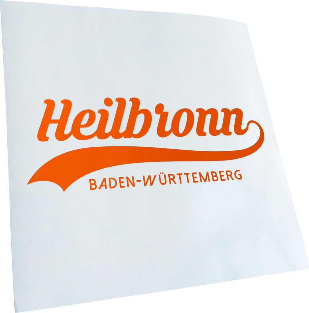 Kiwistar - Autoaufkleber - Heilbronn Baden-Württemberg - Rot - 20x7cm - Aufkleber für Auto, Laptop, Fahrrad, LKW, Motorrad mehrfarbig JDM Decal R...