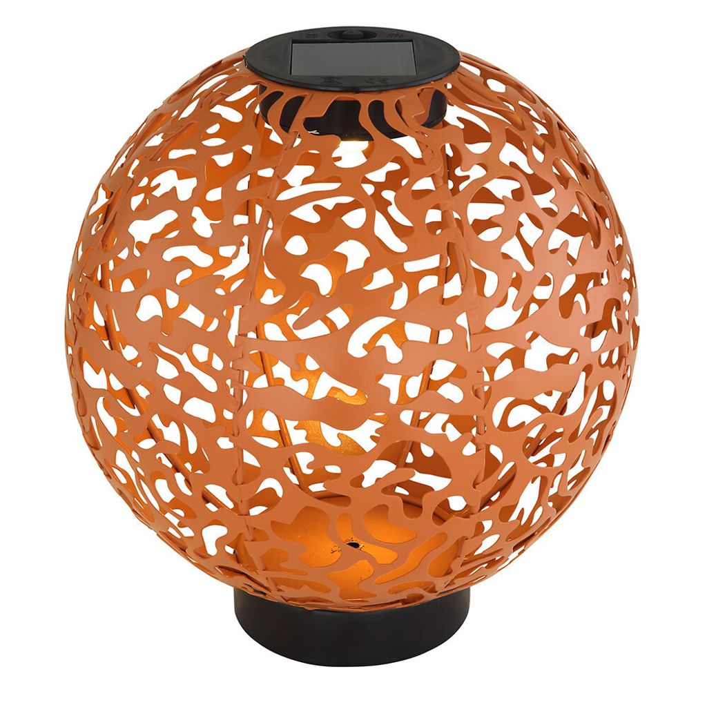 LED Solarleuchte, orientalisches Ton Design, 20 cm
