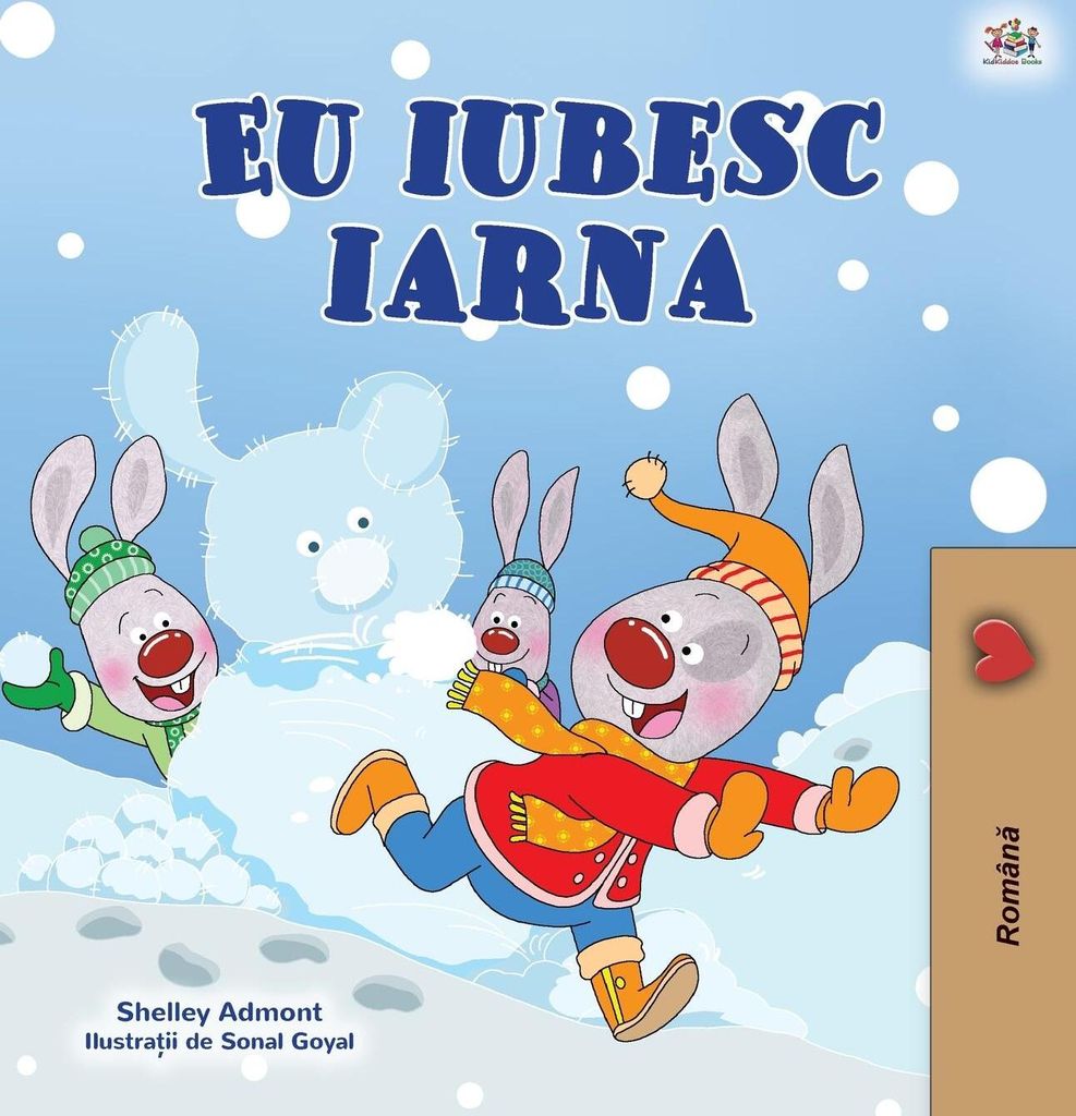 I Love Winter (Romanian Children's Book)