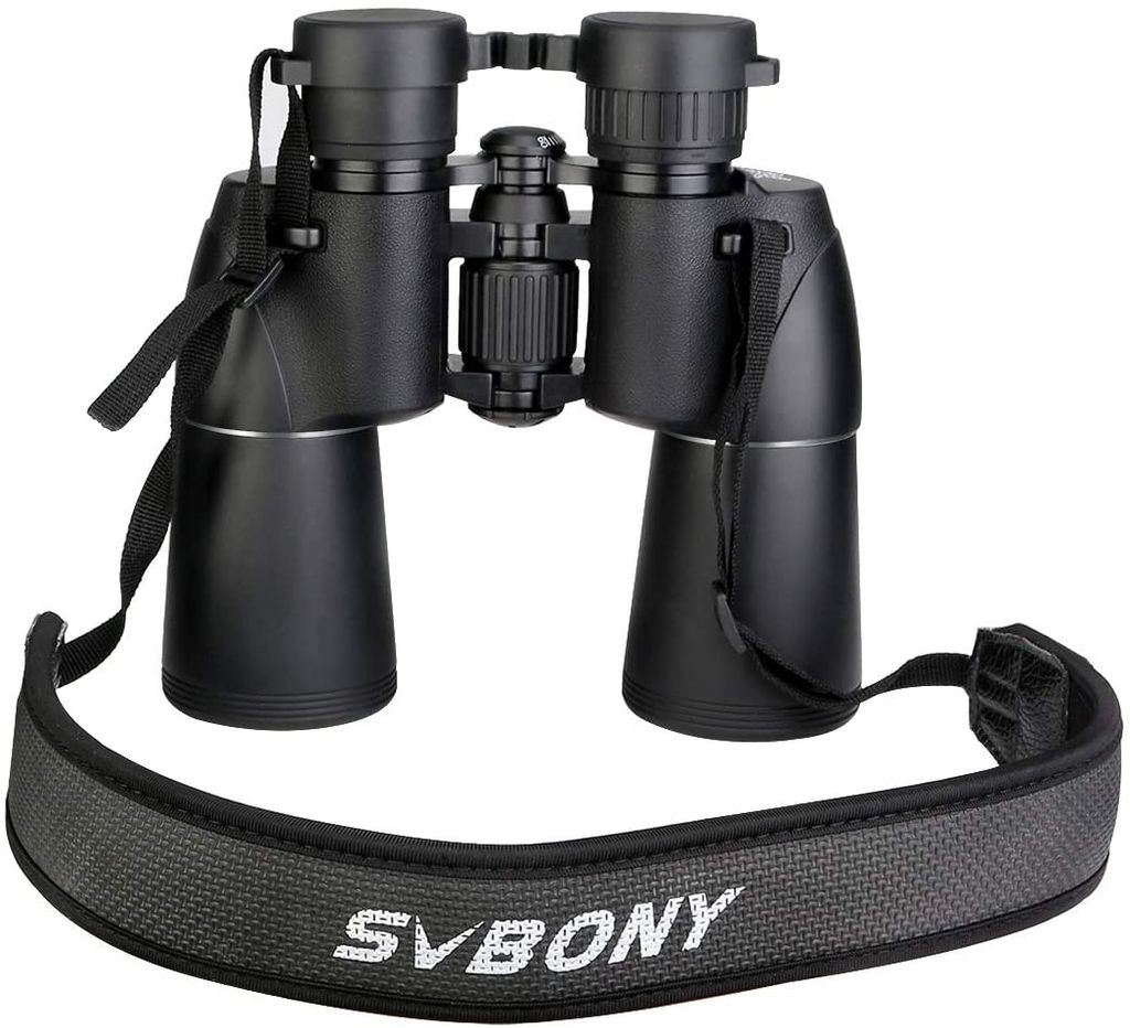 Svbony SV206 Fernglas, 10x50 Fernglas für Erwachsene, HD FMC Objektiv Bak4 Porro Prisma Wasserdichtes Fernglas mit Halsriemen Tragetasche für Vog...