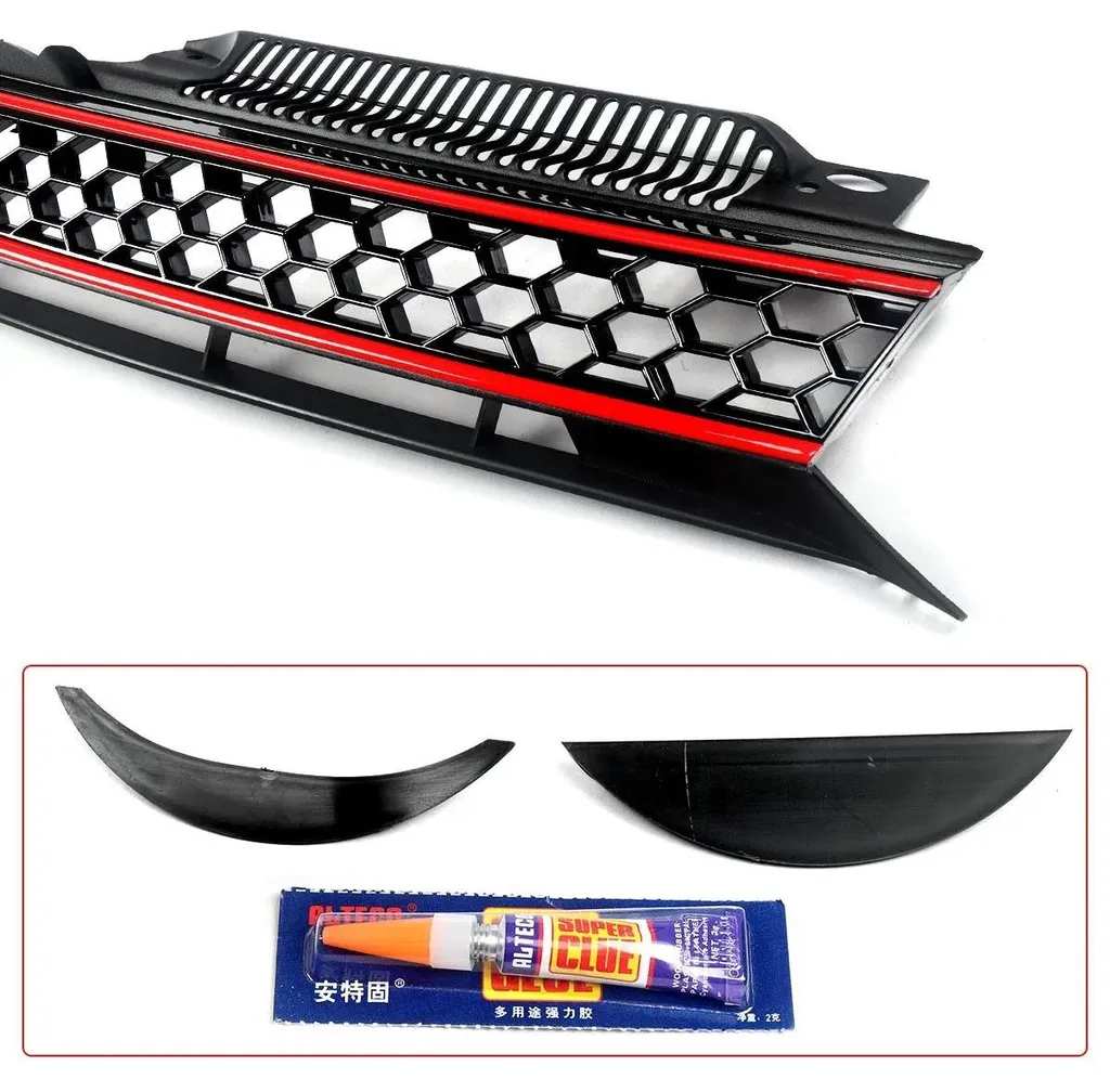 Remplacez calandre MK6 Golf GTI cassée grille ABS robuste ajustement - 2