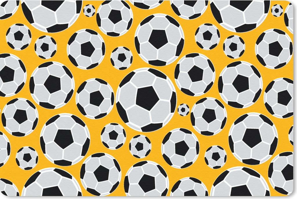 MuchoWow Schreibtischunterlage Schnittmuster - Sport - Fußball - Jungen - Kinder - Junge 60x40 cm - XXL Mauspad - Großes Mauspad