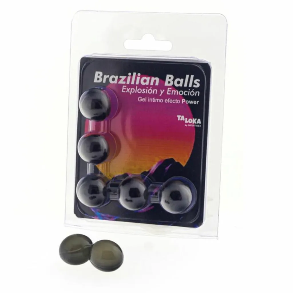Set 5 balles brésiliennes Gel Power Effect pour massage intime intense