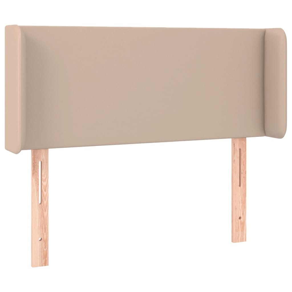 Kopfteil mit Ohren Cappuccino-Braun 93x16x78/88 cm Kunstleder